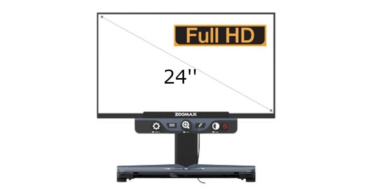 Monitor de alta definição com 24 polegadas