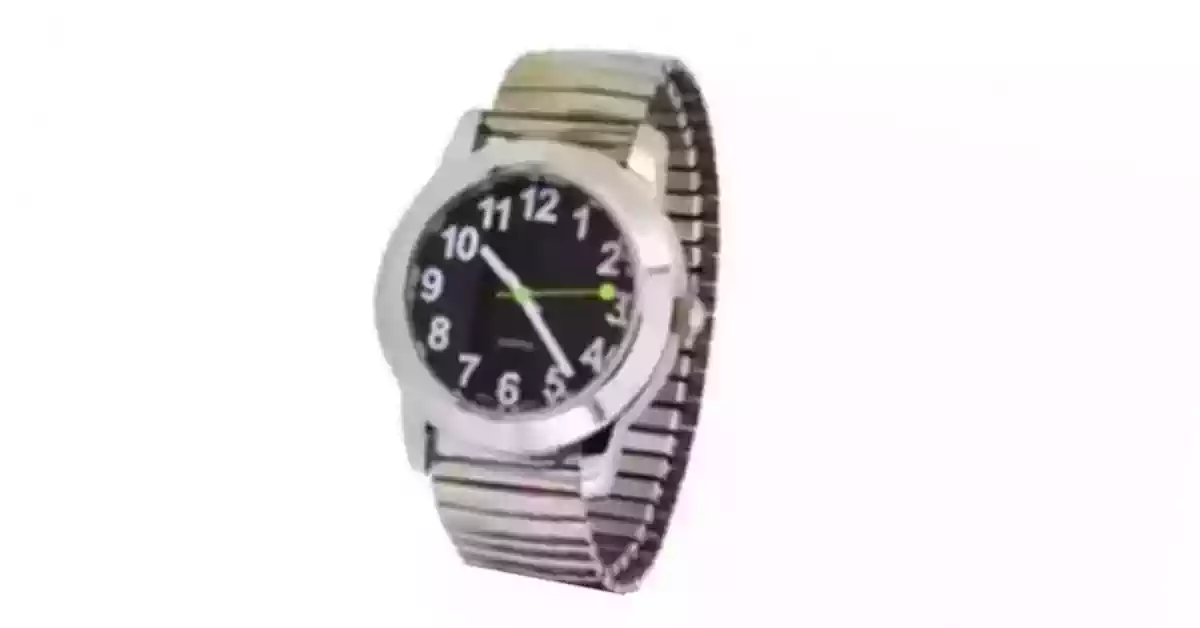 Relógio de pulso, caixa metálica cromada redonda, mostrador preto, bracelete metálica