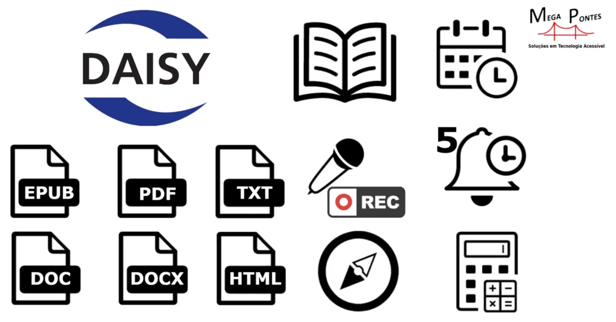 Funcionalidade: Leitura de ficheiros EPUB, PDF, DOC, DOCX, TXT, HTML. Gravador,Bússula, Agenda