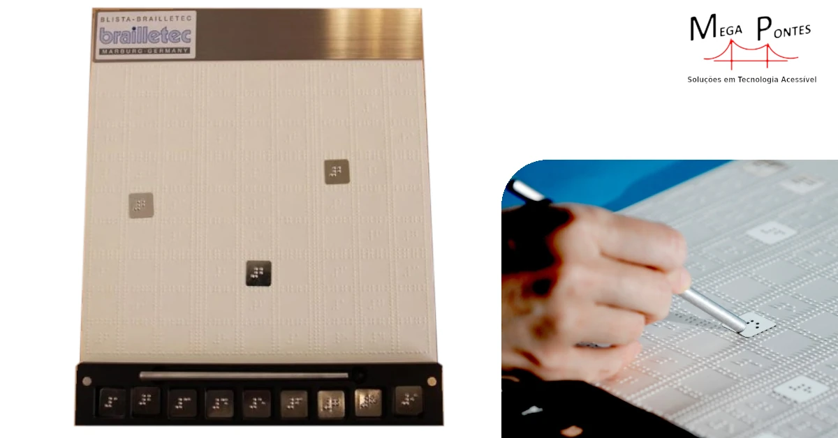 Jogo SUDOKU adaptado para cegos com placa magnética, caneta magnética e marcação em Braille.